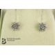 18ct White Gold Diamond Cluster Earrings - Image 3 of 3