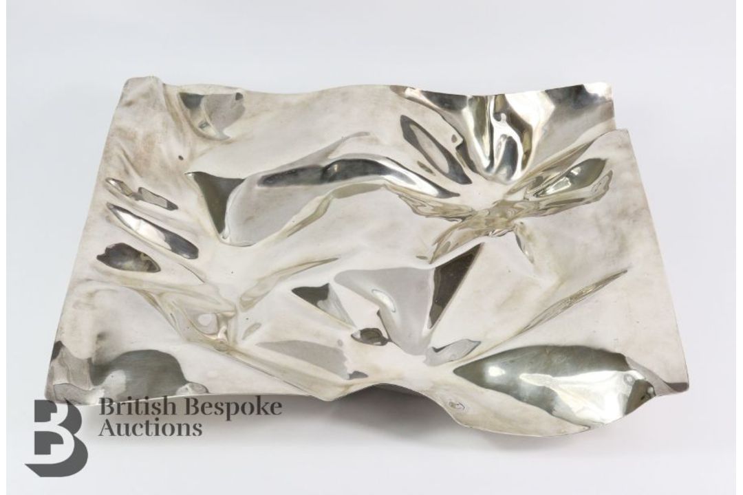 Extra Large Georg Jensen Panton 'Car Crash' Silver Tray - Image 2 of 10