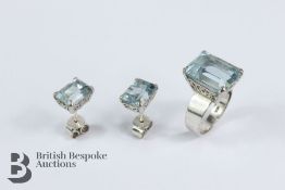 14/15ct White Gold Dress Ring