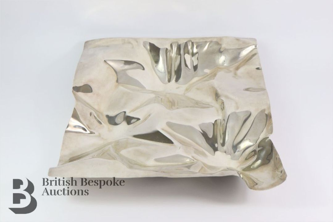Extra Large Georg Jensen Panton 'Car Crash' Silver Tray - Image 4 of 10