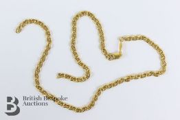 18ct Yellow Gold Fancy Link Neck Chain