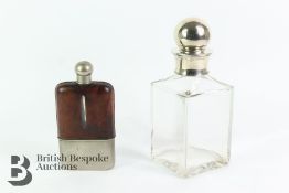 Glass and Silver Plated Collar and Stopper Decanter