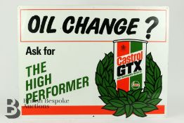 Castrol GTX Alluminium Advertising Sign