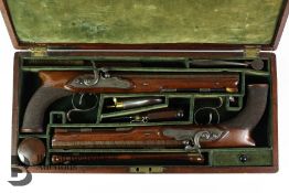Fine Cased Pair of Percussion Target Pistols