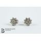 18ct White Gold Diamond Cluster Earrings - Image 1 of 3