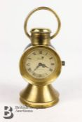 Miniature Veteran Car Lamp Desk Clock