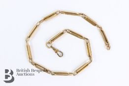 Yellow Gold Bar Link