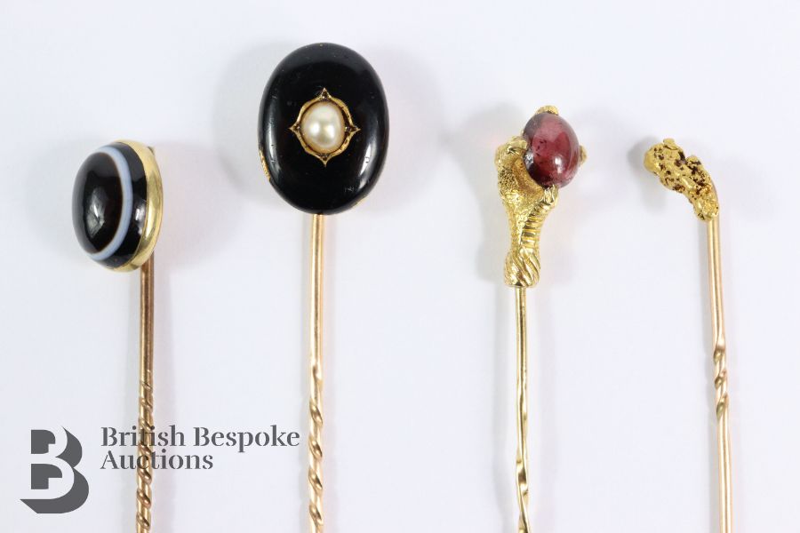 Collection of Gold Tie Pins - Image 2 of 3