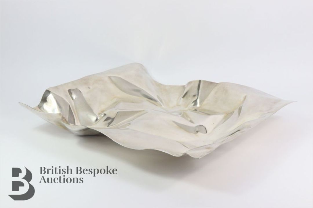 Extra Large Georg Jensen Panton 'Car Crash' Silver Tray - Image 5 of 10