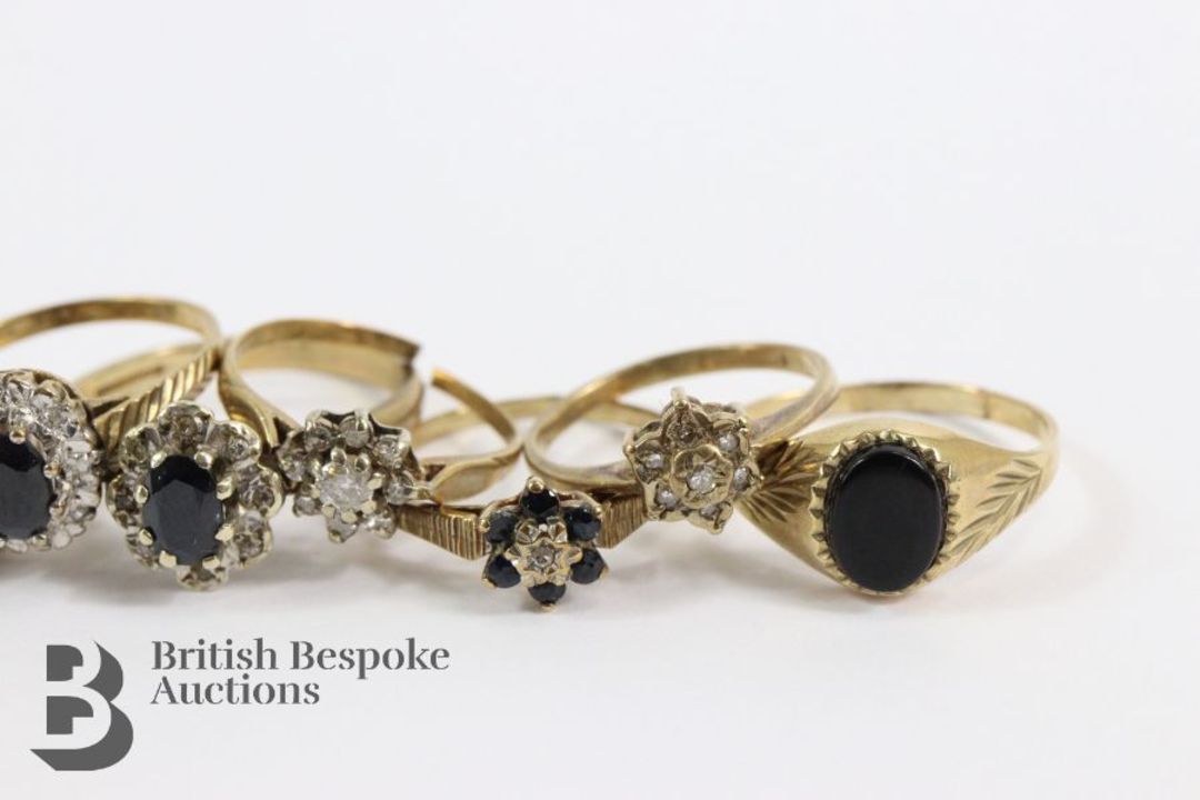 Collection of 9ct Gold Rings - Image 3 of 5