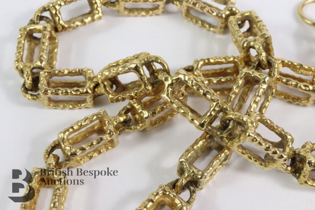 9ct Yellow Gold Box Chain Necklace - Image 4 of 4