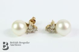 9ct Gold Cultured Pearl Earrings