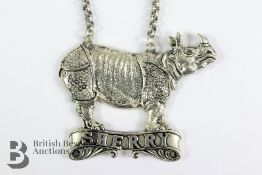 Large Sherry Bottle Label