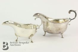 Elizabeth II Silver Gravy Boat