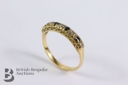 18ct Gold Sapphire and Diamond Ring