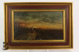 19th Century Oil on Board