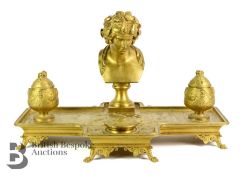 F. Barbedienne French Inkwell Stand