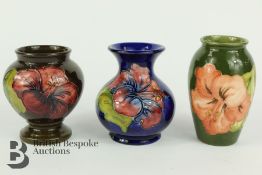 Three Moorcroft Vases