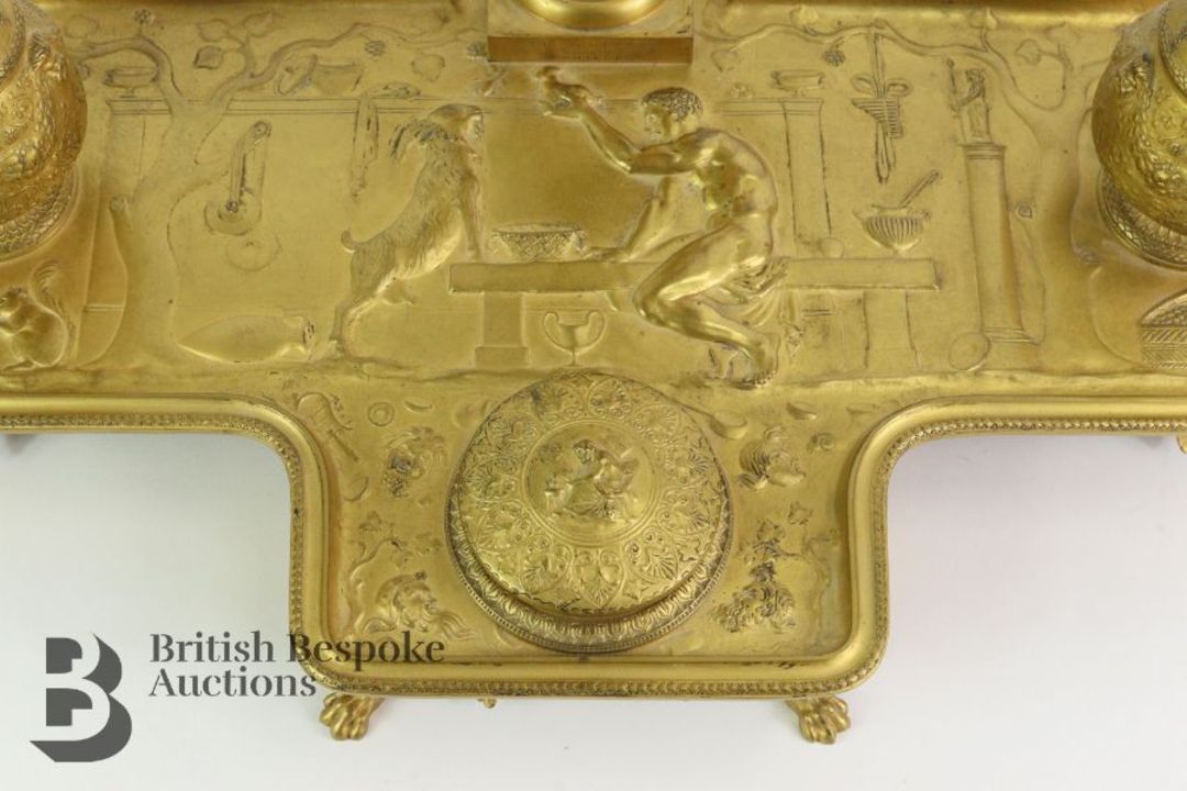 F. Barbedienne French Inkwell Stand - Image 7 of 13