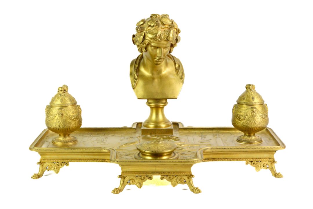F. Barbedienne French Inkwell Stand - Image 13 of 13