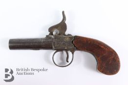English Box-Lock Percussion Pistol