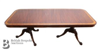Good Quality Reproduction Mahogany Dining Table and Eight Chairs