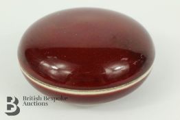 Sang de Boeuf Seal Jar and Cover