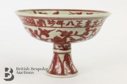 20th Century Chinese Stem Cup