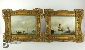 Charles-Louis Verboeckhoven (1802-1889) Pair of Oil on Board