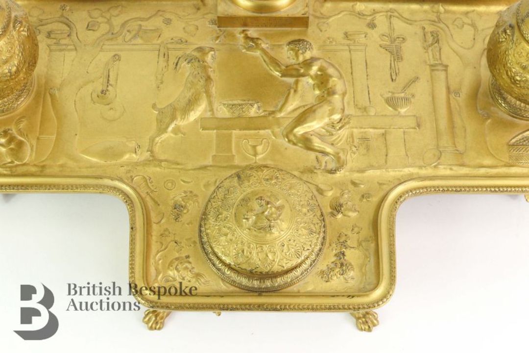 F. Barbedienne French Inkwell Stand - Image 12 of 13