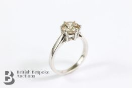 18ct White Gold Diamond Solitaire Ring
