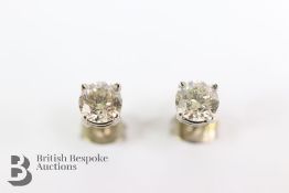 Pair of Diamond Solitaire Ear Studs