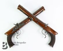 Fine Cased Pair of Percussion Target Pistols