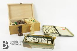 Dominoes and Lardy International Chess Set