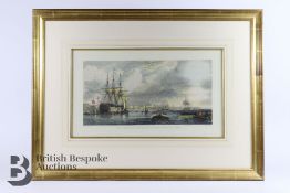 Two Marine Coloured Engravings