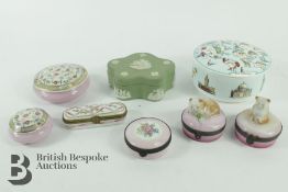 Limoges, Tiffany and Wedgwood Trinket Boxes