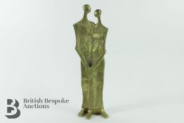 20th Century Brass Sculpture