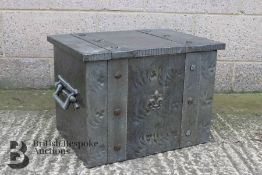 Metal Bound Log Basket