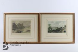 After Thomas Allom Scottish Colour Engravings