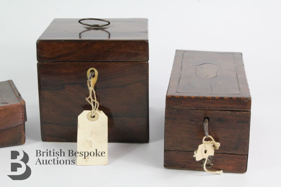 Rosewood Tea Caddy - Image 2 of 6