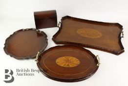 Edwardian Mahogany Tea Tray