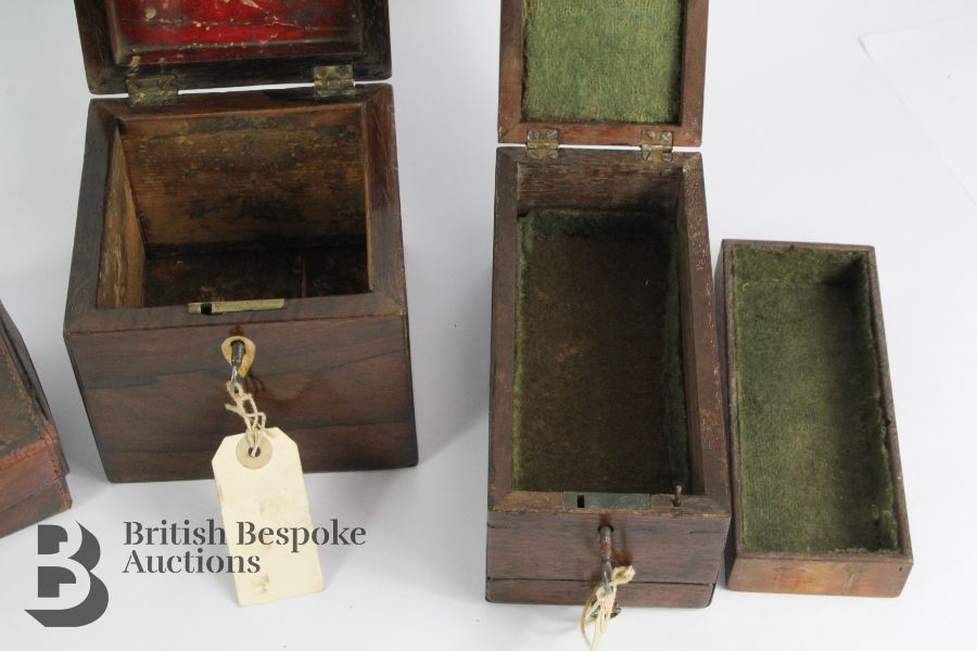 Rosewood Tea Caddy - Image 4 of 6