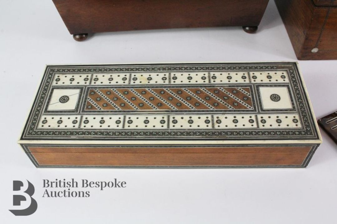 Mahogany Double Tea Caddy - Image 2 of 8