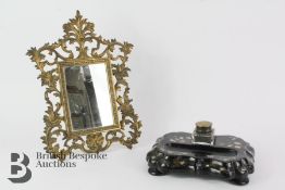 Late Victorian Papier-Mâché Ink Stand