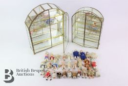 Collection of Miniature Bisque Dolls