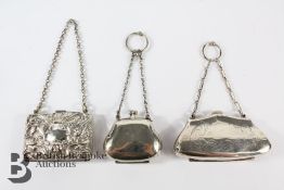 Three Silver Coin Purses