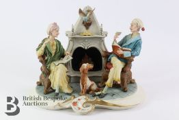 Capodimonte Figural Group