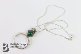 Silver Magnifying Pendant