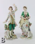 Pair of Sitzendorf Figurines