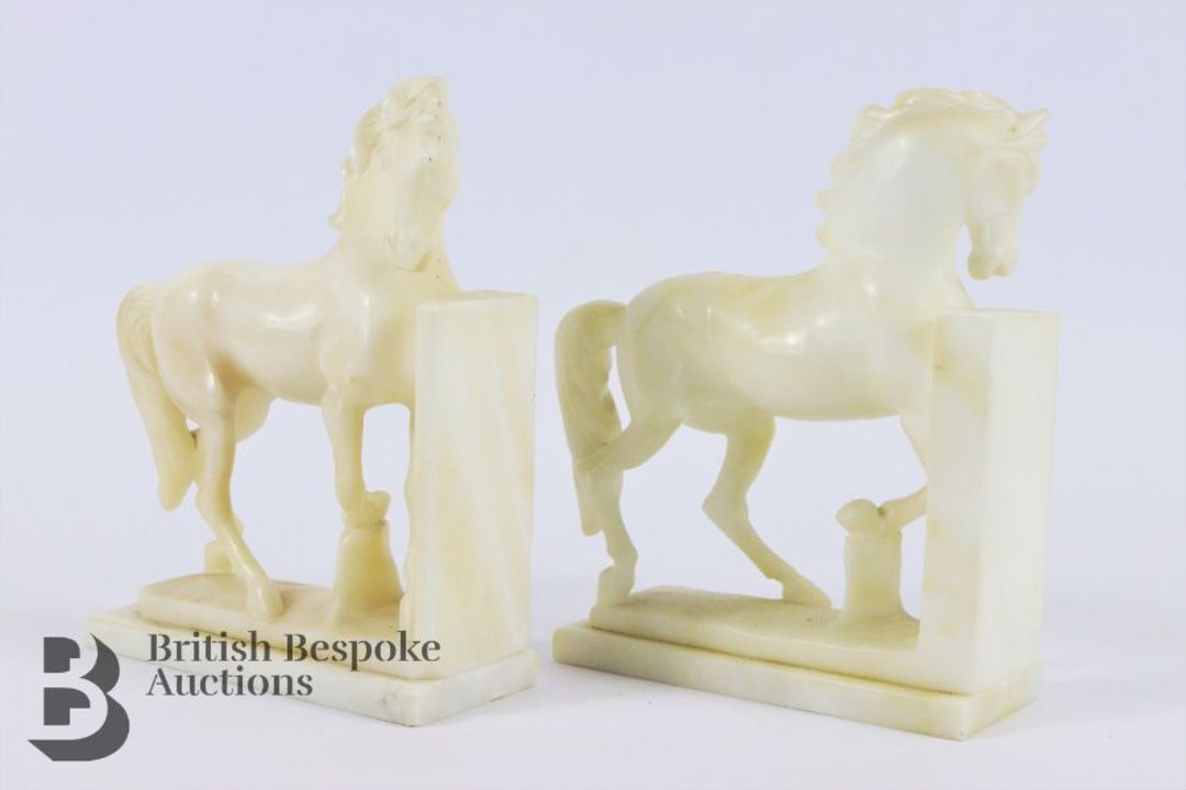 Pair of Alabaster Bookends - Image 3 of 3